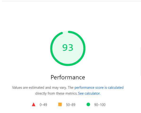 Pagespeed Screenshot